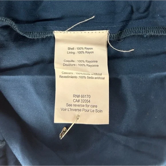 Womens Anthropologie Bhanuni by Jyoti Blue Floral Rayon Tunic Dress Size Small - Picture 5 of 5